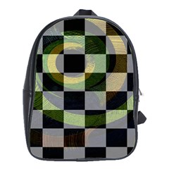 Circle Checks School Bag (large) by Sparkle