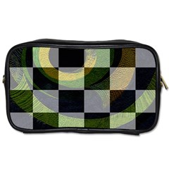 Circle Checks Toiletries Bag (two Sides) by Sparkle