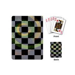 Circle Checks Playing Cards Single Design (mini) by Sparkle