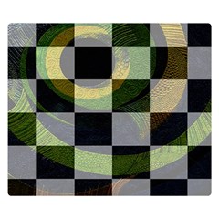 Circle Checks Double Sided Flano Blanket (small)  by Sparkle