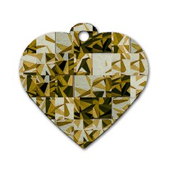 Random Design Dog Tag Heart (two Sides) by Sparkle