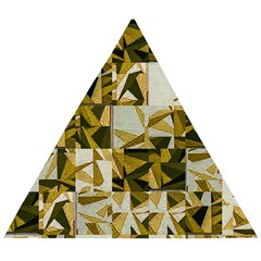 Array Random Gold Wooden Puzzle Triangle