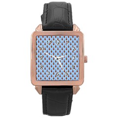 Rain Turkey Rose Gold Leather Watch  by Sparkle