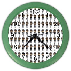 Skull Police Color Wall Clock by Sparkle