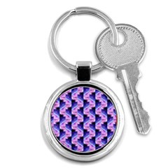 Digital Waves Key Chain (round) by Sparkle