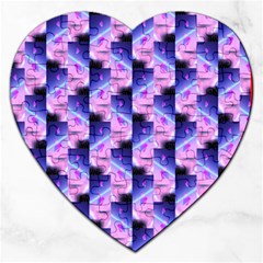 Digital Waves Jigsaw Puzzle (heart) by Sparkle