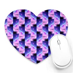 Digital Waves Heart Mousepads by Sparkle