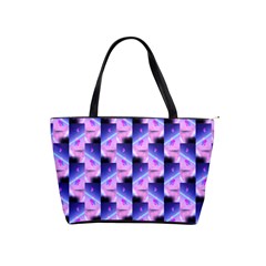 Digital Waves Classic Shoulder Handbag