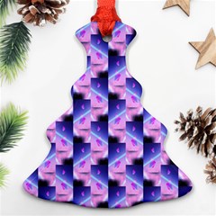 Digital Waves Ornament (christmas Tree)  by Sparkle