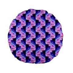 Digital Waves Standard 15  Premium Flano Round Cushions by Sparkle