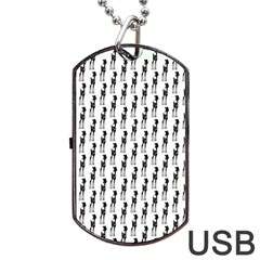 Shiny Knot Dog Tag Usb Flash (two Sides) by Sparkle