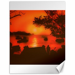 Sunset At Caribbean Bay Of Taganga Colombia Canvas 12  X 16  by dflcprintsclothing