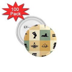 Egyptian Flat Style Icons 1 75  Buttons (100 Pack)  by Wegoenart