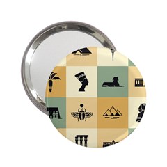 Egyptian Flat Style Icons 2 25  Handbag Mirrors by Wegoenart