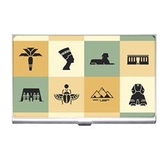 Egyptian Flat Style Icons Business Card Holder by Wegoenart