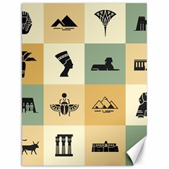 Egyptian Flat Style Icons Canvas 18  X 24  by Wegoenart