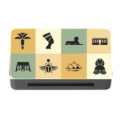 Egyptian Flat Style Icons Memory Card Reader With Cf by Wegoenart