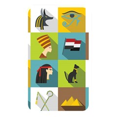 Egypt Travel Items Icons Set Flat Style Memory Card Reader (rectangular) by Wegoenart