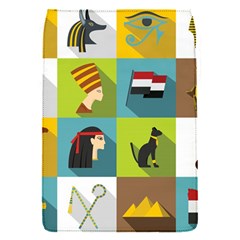 Egypt Travel Items Icons Set Flat Style Removable Flap Cover (s) by Wegoenart