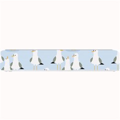 Cute Seagulls Seamless Pattern Light Blue Background Small Bar Mats by Wegoenart