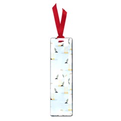 Cute Seagulls Seamless Pattern Light Blue Background Small Book Marks by Wegoenart