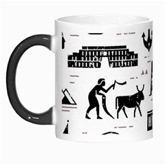 Dark Seamless Pattern Symbols Landmarks Signs Egypt Morph Mugs by Wegoenart