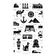 Dark Seamless Pattern Symbols Landmarks Signs Egypt Memory Card Reader (rectangular) by Wegoenart