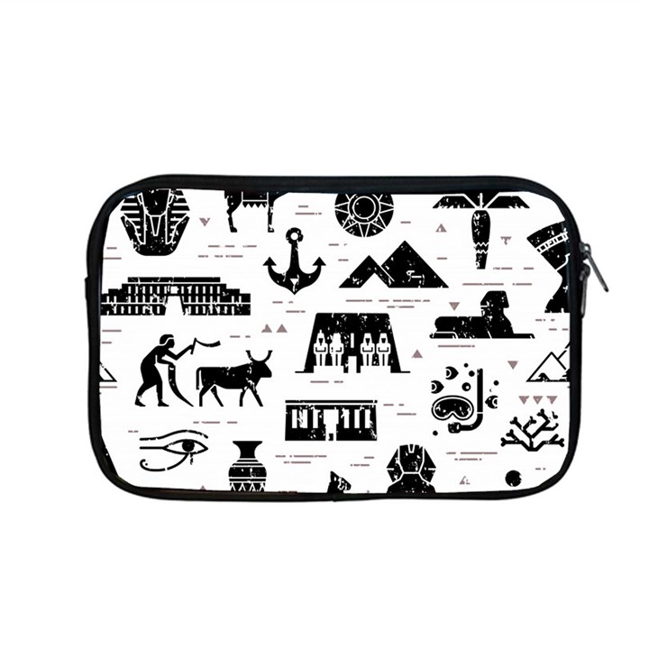 Dark Seamless Pattern Symbols Landmarks Signs Egypt Apple MacBook Pro 13  Zipper Case