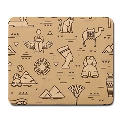 Egyptian Seamless Pattern Symbols Landmarks Signs Egypt Large Mousepads