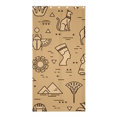 Egyptian Seamless Pattern Symbols Landmarks Signs Egypt Shower Curtain 36  x 72  (Stall) 