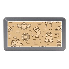 Egyptian Seamless Pattern Symbols Landmarks Signs Egypt Memory Card Reader (Mini)