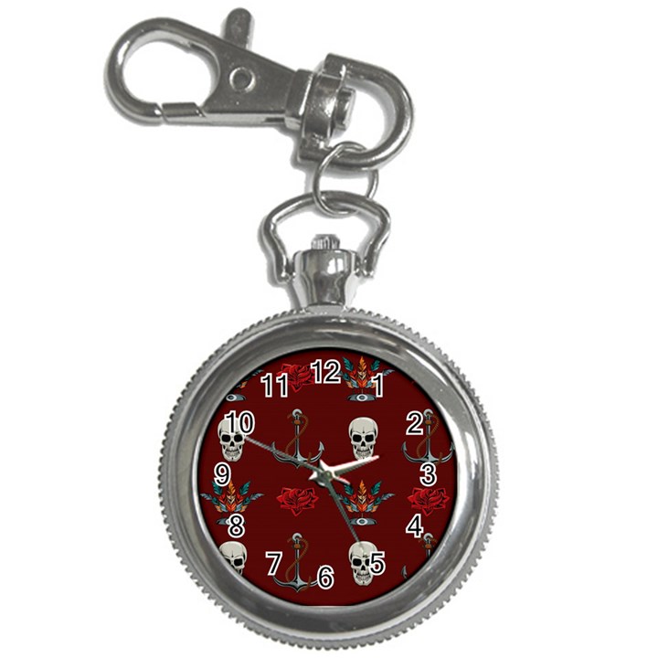 Tattoo Old School Background Pattern Key Chain Watches