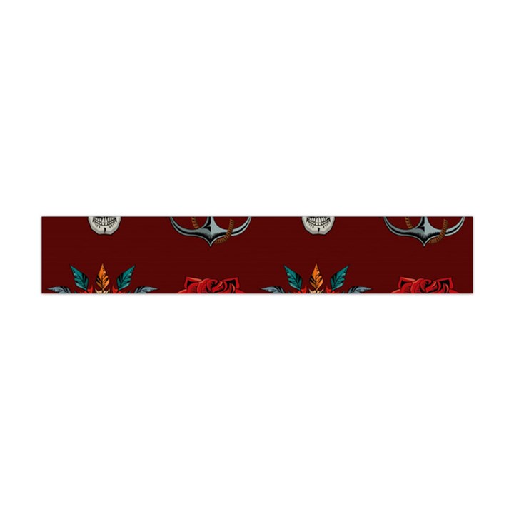 Tattoo Old School Background Pattern Flano Scarf (Mini)