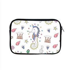 Seamless Pattern Cute Unicorn Cartoon Hand Drawn Apple Macbook Pro 15  Zipper Case by Wegoenart