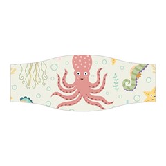 Underwater Seamless Pattern Light Background Funny Stretchable Headband by Wegoenart