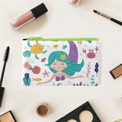 Set Cute Mermaid Seaweeds Marine Inhabitants Cosmetic Bag (xs) by Wegoenart