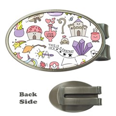 Fantasy Things Doodle Style Vector Illustration Money Clips (oval)  by Wegoenart