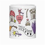 Fantasy Things Doodle Style Vector Illustration Morph Mugs Center