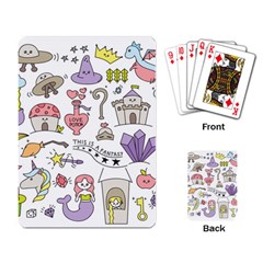 Fantasy Things Doodle Style Vector Illustration Playing Cards Single Design (rectangle) by Wegoenart