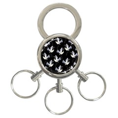 Crane Pattern 3-ring Key Chain by Wegoenart