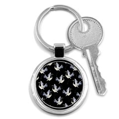 Crane Pattern Key Chain (Round)