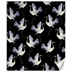 Crane Pattern Canvas 8  x 10 