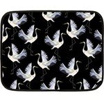 Crane Pattern Fleece Blanket (Mini) 35 x27  Blanket