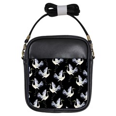 Crane Pattern Girls Sling Bag by Wegoenart