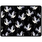 Crane Pattern Fleece Blanket (Large)  80 x60  Blanket Front