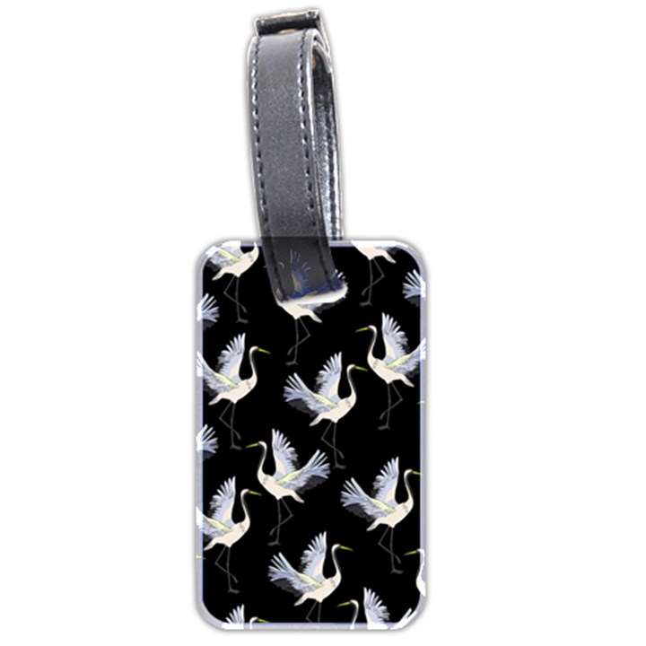 Crane Pattern Luggage Tag (two sides)