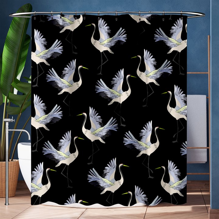 Crane Pattern Shower Curtain 60  x 72  (Medium) 