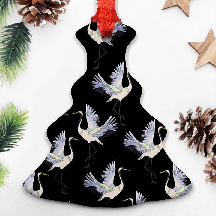 Crane Pattern Ornament (Christmas Tree) 