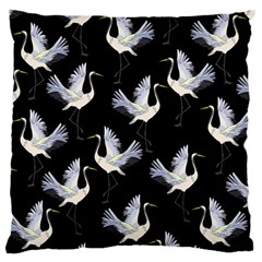 Crane Pattern Large Cushion Case (Two Sides)