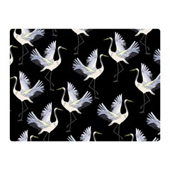 Crane Pattern Double Sided Flano Blanket (mini)  by Wegoenart